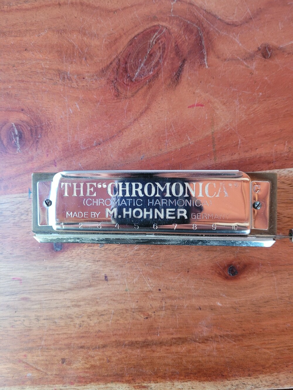 Hohner Chromonica 260 C Harmonica With Original Case Made In Germany.